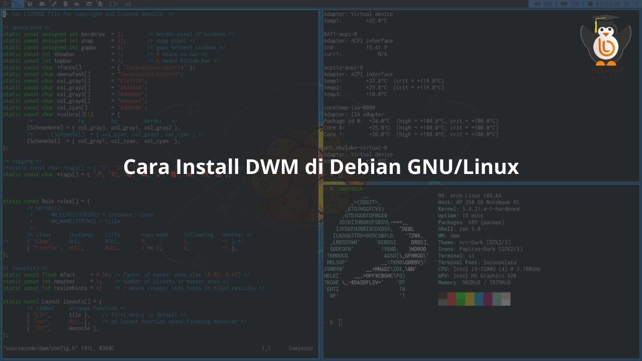 Id linux. DWM Linux.